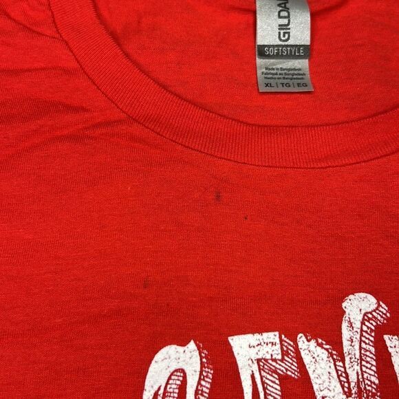 Genesis Foxtrot Tour Men’s Red Short Sleeve T-Shirt Size XL - Picture 6 of 8